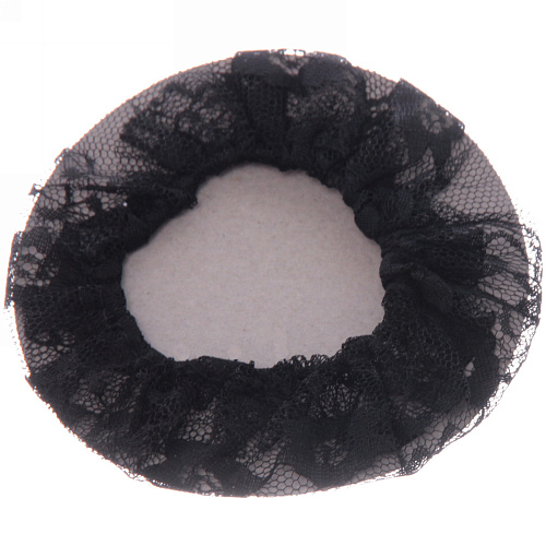 Сетка на пучок Ballet style - Ажурная, цвет черный, d-10см_6