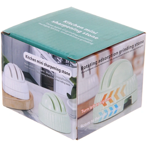 Точилка для ножей универсальная круглая 8,5см на присоске_4