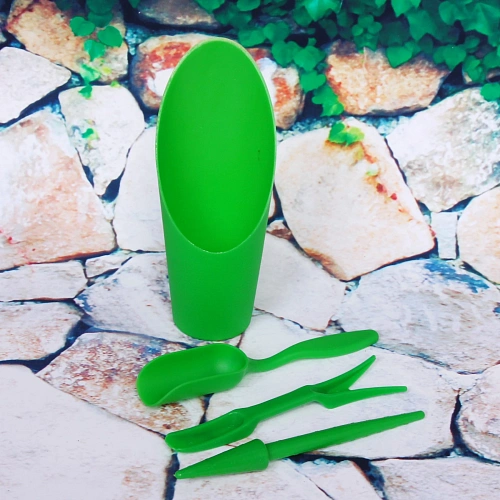 Набор садовых инструментов Алоэ для пересадки саженцев,суккулентов 4 предмета, цвет зеленый_6