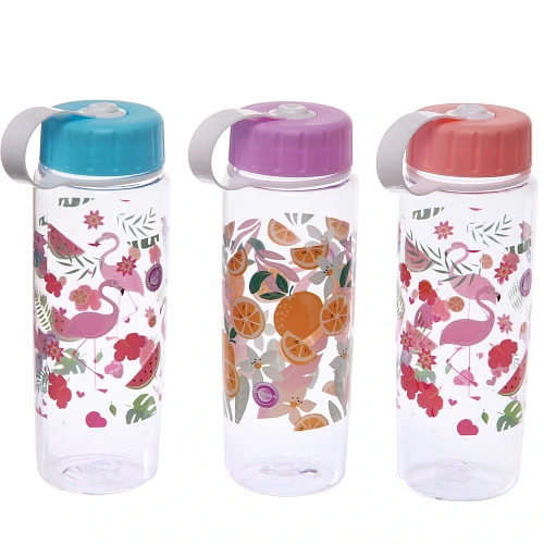 Бутылка питьевая пластиковая 600мл "Фруктовый взрыв", микс цветов