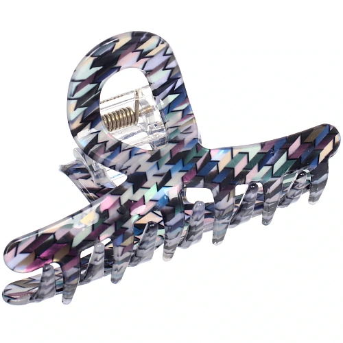 Заколка - краб для волос AKS-EMPIRE, петля, микс 6 цветов, 7,84,5см_3