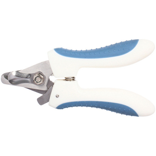 Когтерез для животных ЛАПУСИКИ, коллекция БРО, прорезиненная ручка, цвет белыйголубой, 45125см (блистер)_5