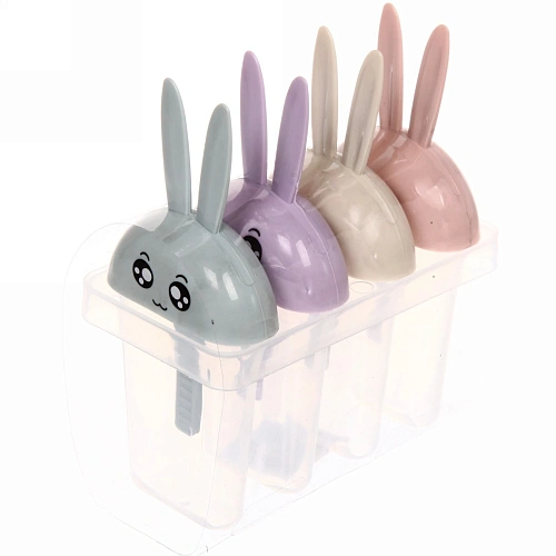 Форма для приготовления мороженого "Зайки" 4шт