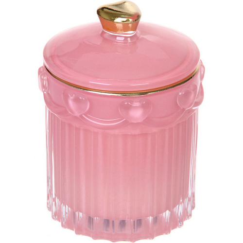 Свеча в стакане Нежные облака 911,8 см, Розовый_3