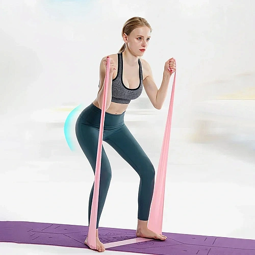 Жгут для йоги 0,45 мм15 см2 м (туба) розовый_4