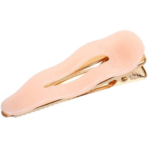 Зажим для волос ЛАВИТА, капля, цвет пудровый, 6,52,3см (белый блистер)_3