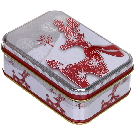Банка жестяная "Сказочный Олень" 350мл 12*8,5*4,3см