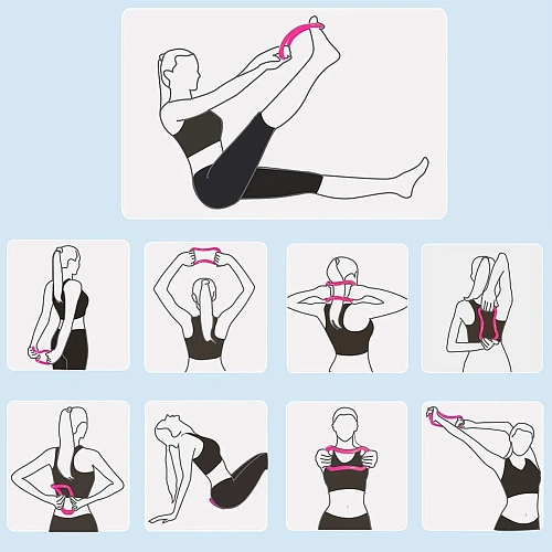 Кольцо для стретчинга Grace 21х11х7 см, микс_4