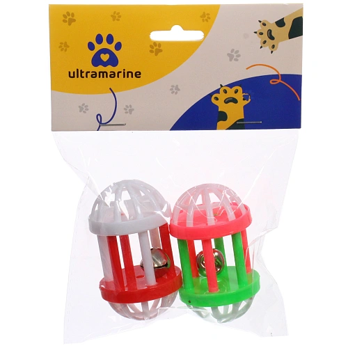 Игрушки в наборе 2шт МУРОЧКИН, цвет микс, с бубенчиками, 53,5см_3