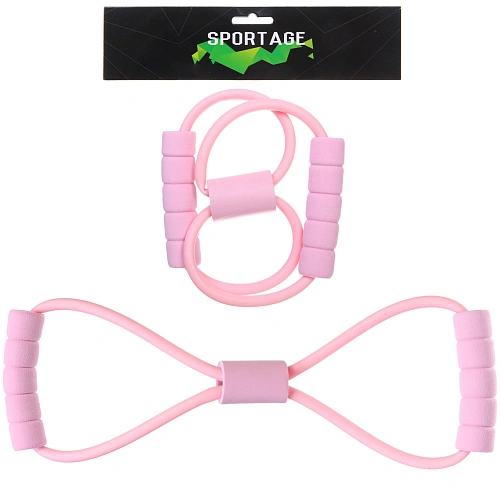 Эспандер трубчатый "Индиго" (нагрузка 4,5-6,8 кг), розовый