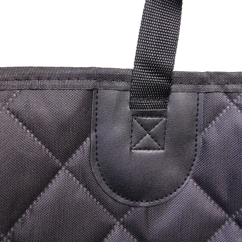 Автогамак для перевозки животных Место Бро, цвет черный, влагозащ ткань, ремень для крепл к ошейнику, 133140см_17