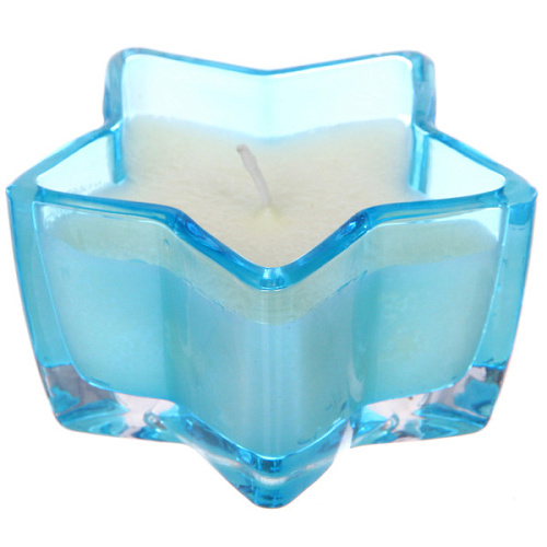 Свеча в стакане Звездная ночь 10,55,5 см, Голубой_3