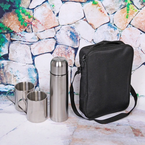Набор походный 3предмета в сумке (Термос 500мл+2кружки 300мл)_10