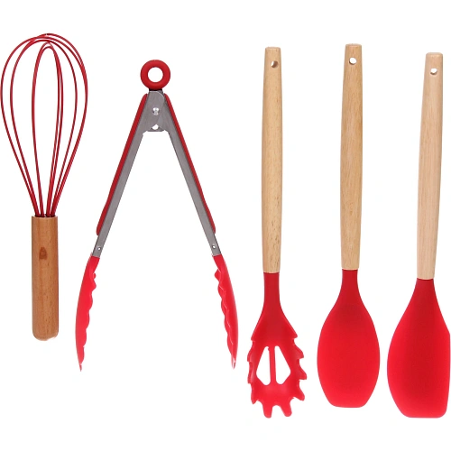 Набор кухонных принадлежностей 12шт Felicità красный_4