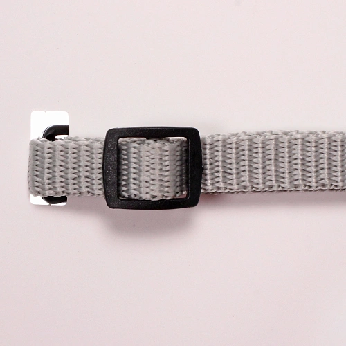 Шлейка с поводком Веселая прогулка 120см цвет серый_4