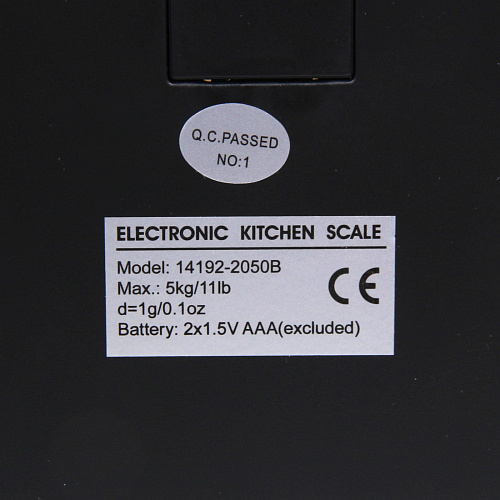 Весы кухонные электронные Constant до 5 кг  (точн1гр) 14192-2050В_5