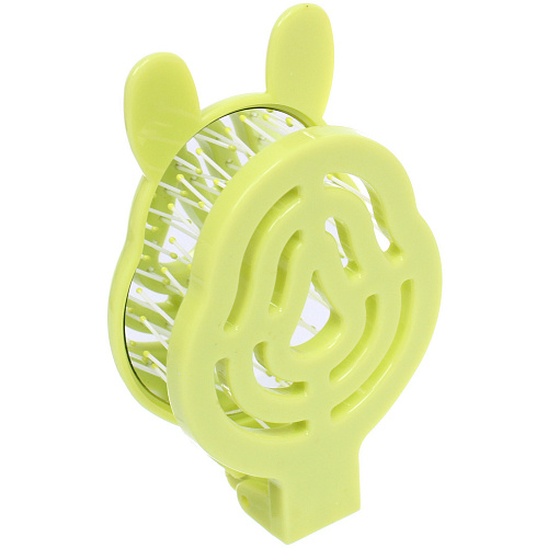 Расчёска массажная складная с зеркалом БИННИ, цвет салатовый, 105653см (коробка PVS)_6