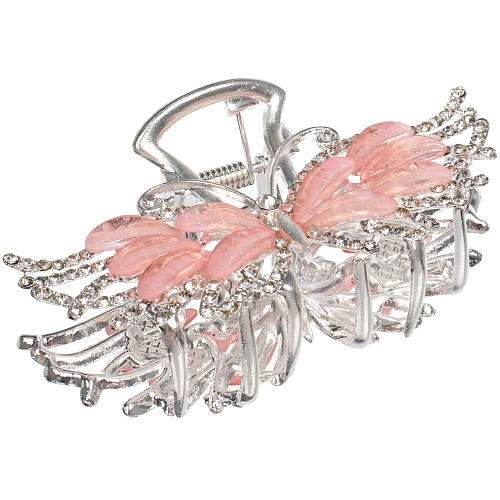 Заколка - краб для волос на блистере LAVITA, бабочка, цвет серебро и золото, 7,53,5см_5