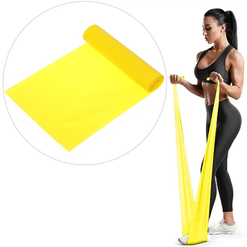 Жгут для йоги 0,35 мм*15 см*2 м (туба). желтый