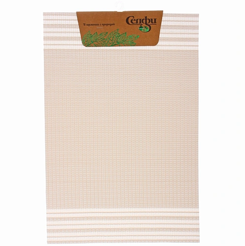 Салфетка на стол 30*45см "Сиена" плетеная, бежевая