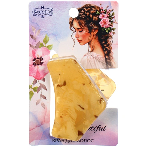 Заколка - краб для волос AKS-EMPIRE, треугольник, цвет микс 6 цветов, 4,53см_4