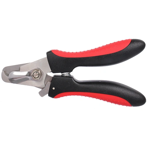 Когтерез для животных ЛАПУСИКИ, коллекция БРО, прорезиненная ручка, цвет чёрныйкрасный, 6815см (блистер)_5