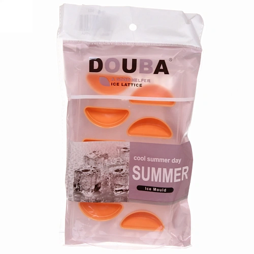 Форма для льда пластиковая с силиконом Апельсин_4