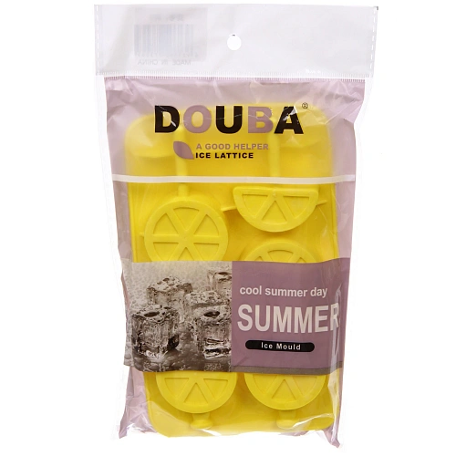 Форма для льда силиконовая Дольки 2011,5см с палочками, цвета микс_6