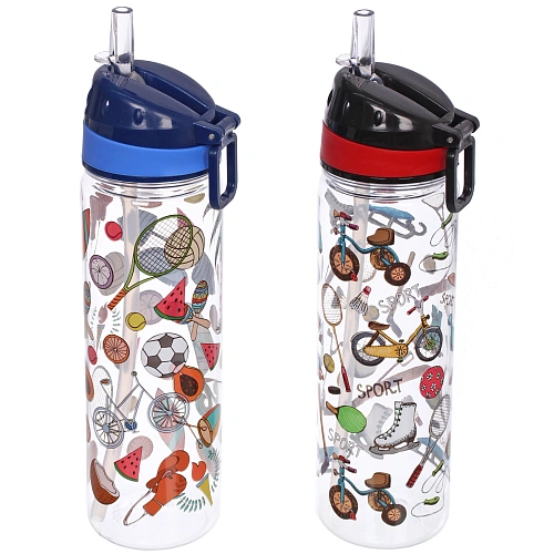 Бутылка питьевая пластиковая 650мл Сладкая мечта, микс цветов_3