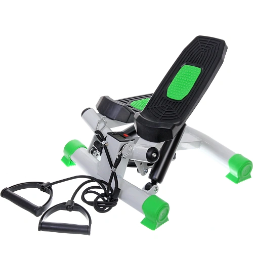 Мини-степпер поворотный с эспандерами MSR-1100, зеленый_6