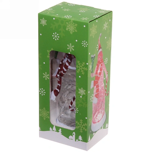 Сувенир с подсветкой Снеговик из льда 291011 см_4