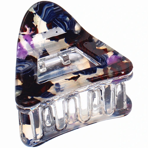 Заколка - краб для волос AKS-EMPIRE, конус, цвет микс 6 цветов,3,53,5см_9