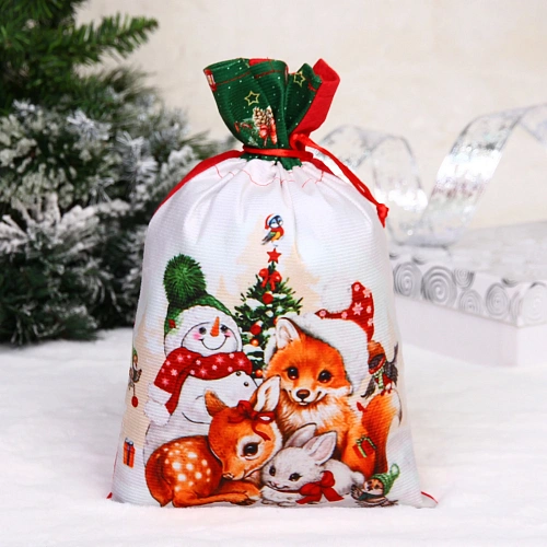 Мешок подарочный  "Лесные друзья" 21*32 см