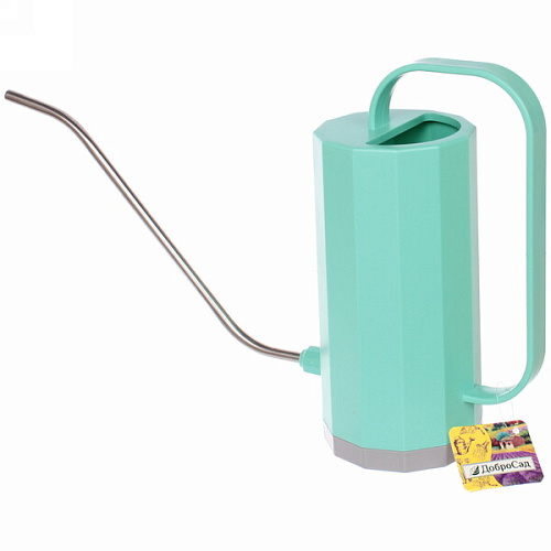 Лейка для растений "Victoria Falls" 1,2л с прикорневым поливом, mint ДоброСад