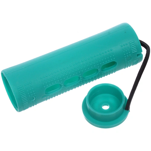 Бигуди-коклюшки 10шт с фиксирующими резинками VOLNA, цвет мятный, d-2,5см (пакет с подвесом)_4