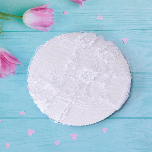 Сетка на пучок Ballet style - Ажурная, цвет белый, d-10см_5