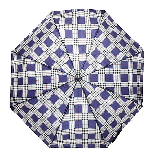 Ультрамарин Зонт мужской механический Классика клетка d-100см 125-1_4