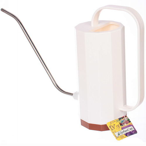 Лейка для растений "Victoria Falls" 1,2л с прикорневым поливом, angel white ДоброСад