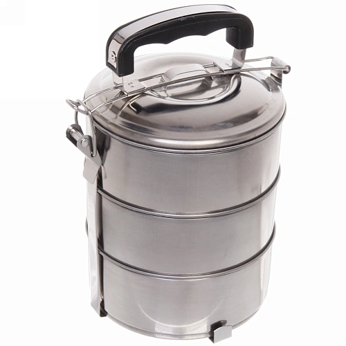 Контейнер для продуктов металлический 1316,5см 3уровня, пластиковая ручка_4