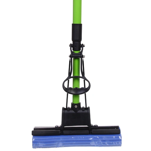 Швабра Селфи с губкой ПВА металлическая ручка 110 см(отжим один ролик) 8019_13