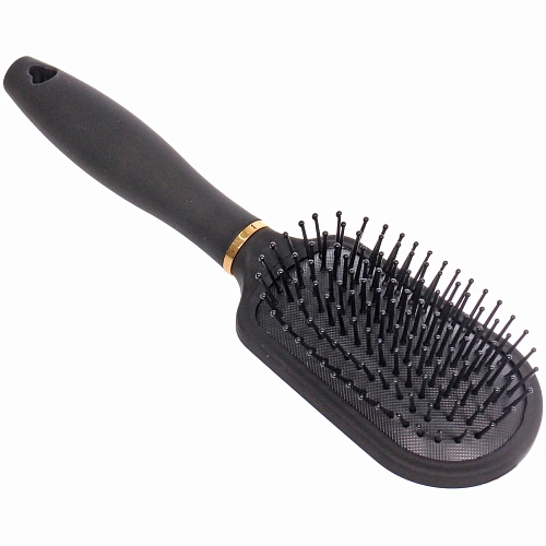 Расческа массажная СЕКРЕТ ТВОЕЙ КРАСОТЫ, трапеция, цвет черный, матовое покрытие, 6,324см_4