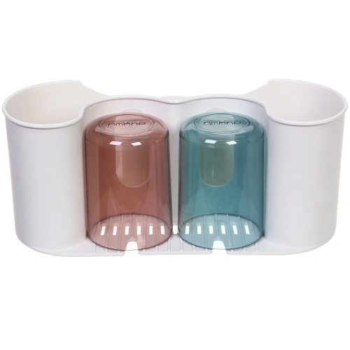 Подставка для умывальных принадлежностей Универсальная 2 стакана 6293_3