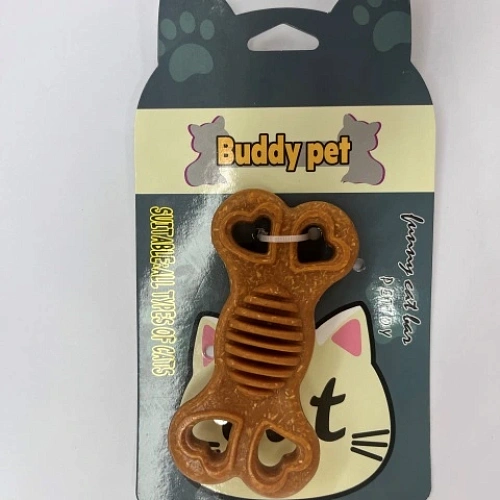 Игрушка - грызак "Счастливый БРО", косточка, 9*4,8см / 34гр