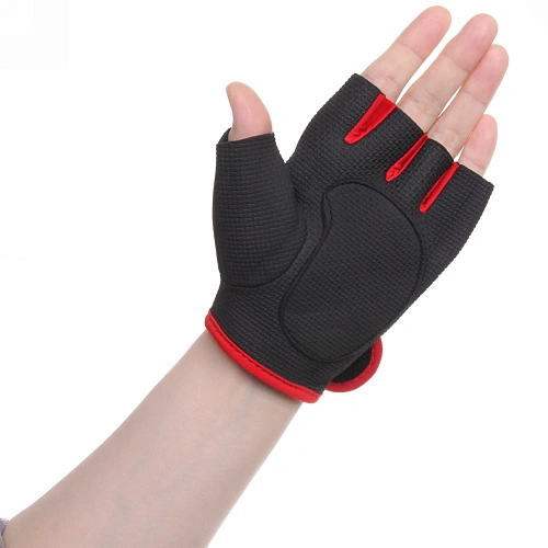 Перчатки для фитнеса, р-р L, красный_4