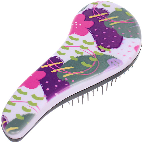 Расческа массажная компактная МАЛЬТА, микс 4 дизайна, 187,5см (PVC коробка)_8