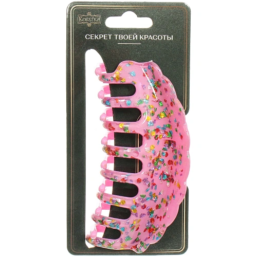 Заколка - краб для волос AKS - VIENTO, микс 6 цветов, волна, 104,5см _6