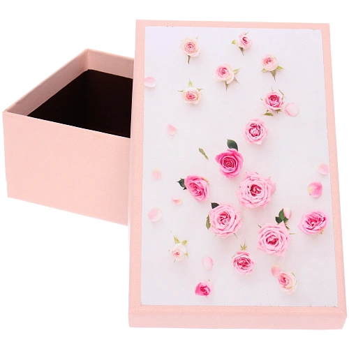 Коробка  подарочная Розочки 191265 см, Розовый_3