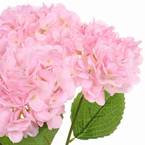 Искусственные цветы Гортензия  48см 5 цветков розовые_5