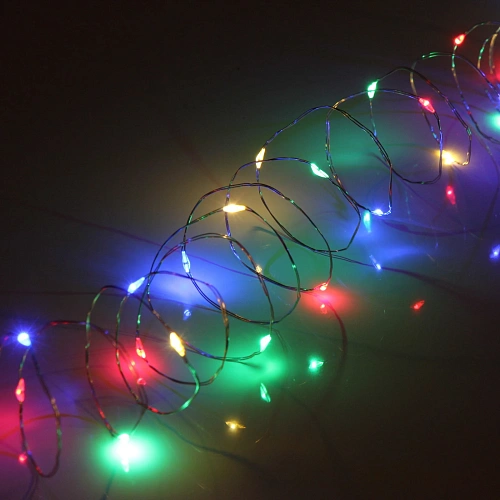 Гирлянда для дома на батарейках 3,0 м 30 ламп LED, 1 реж,IP-20, Мультицвет_11