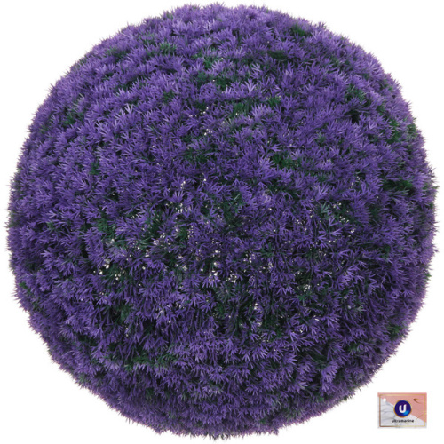 Искусственное растение шар "Самшит" цветы фиолетовые D-47см Ultramarine